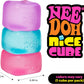 Nice Cube - Sensory Squeeze Toy with Super Solid Squish - 2.25" Cube (Blue) for NeeDoh
