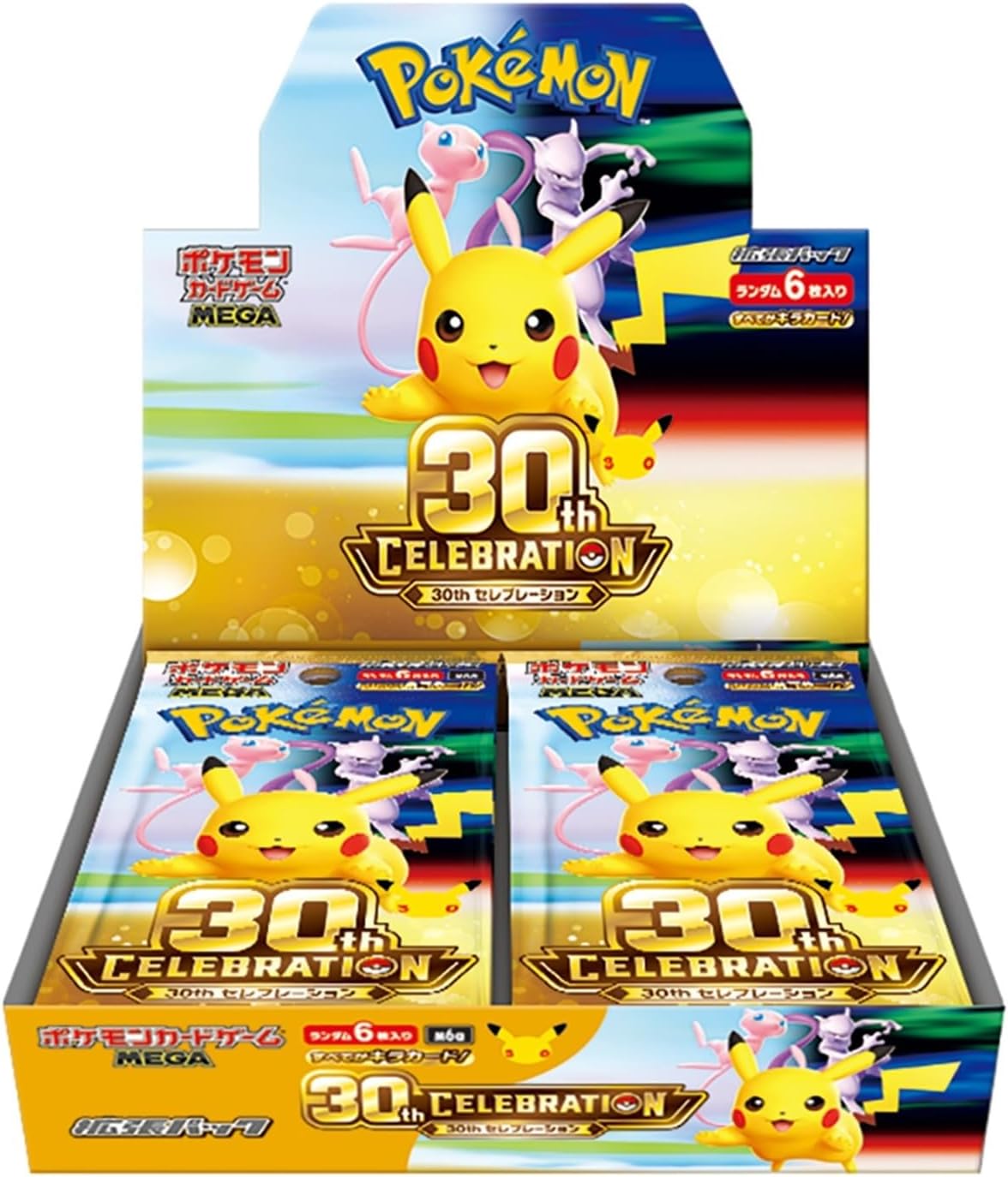 Pokemon Card Game MEGA Expansion Pack 30th Celebration Booster Box (Japanese) - 20 Packs
