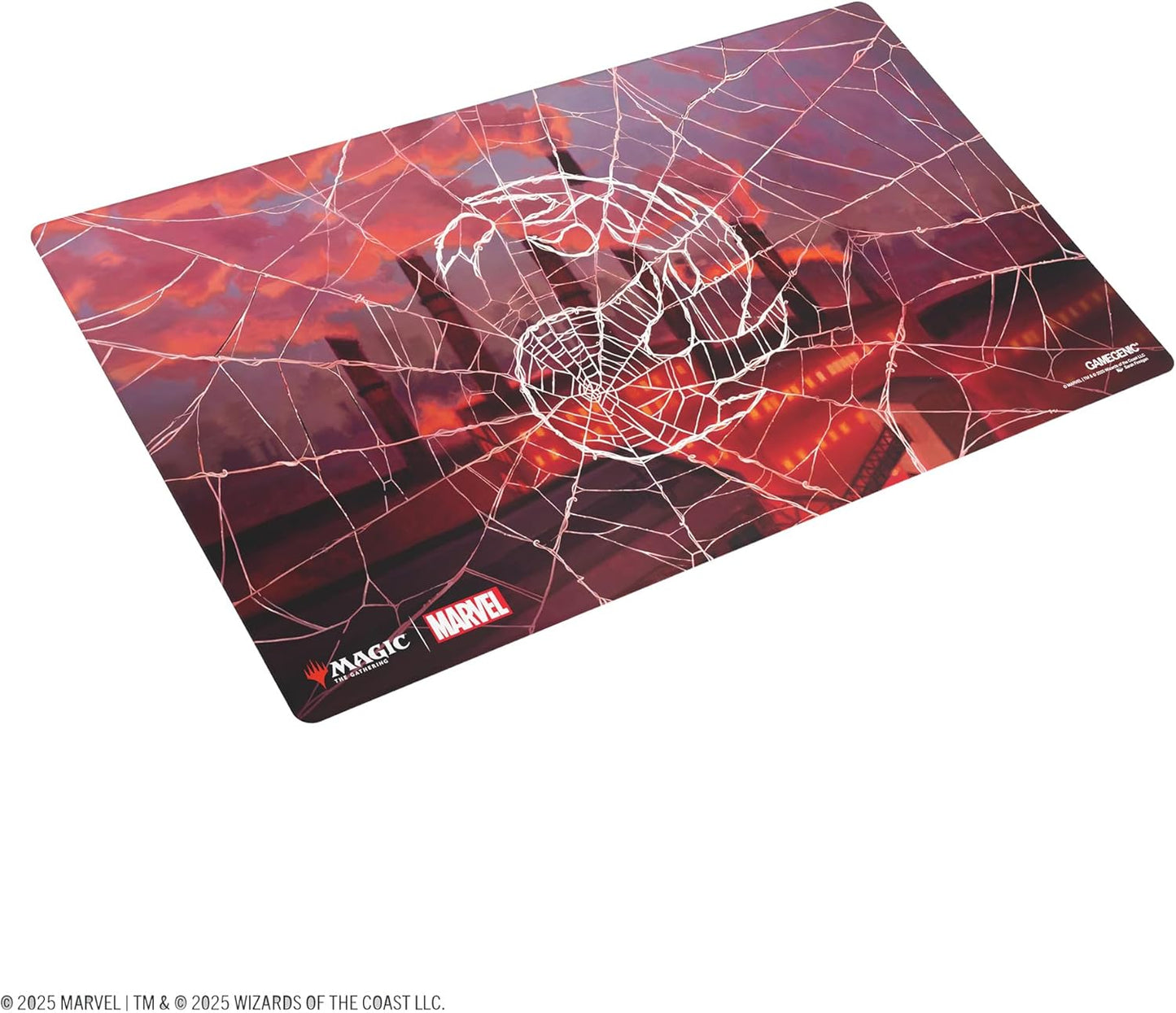 Gamegenic Magic: The Gathering Marvel's Spider-Man Mountain Shiny PLAYMAT - Premium 61x35cm Game Mat with Shiny Surface, Cushioning, Anti-Slip Back & Flat Stitching, Official MTG Accessory