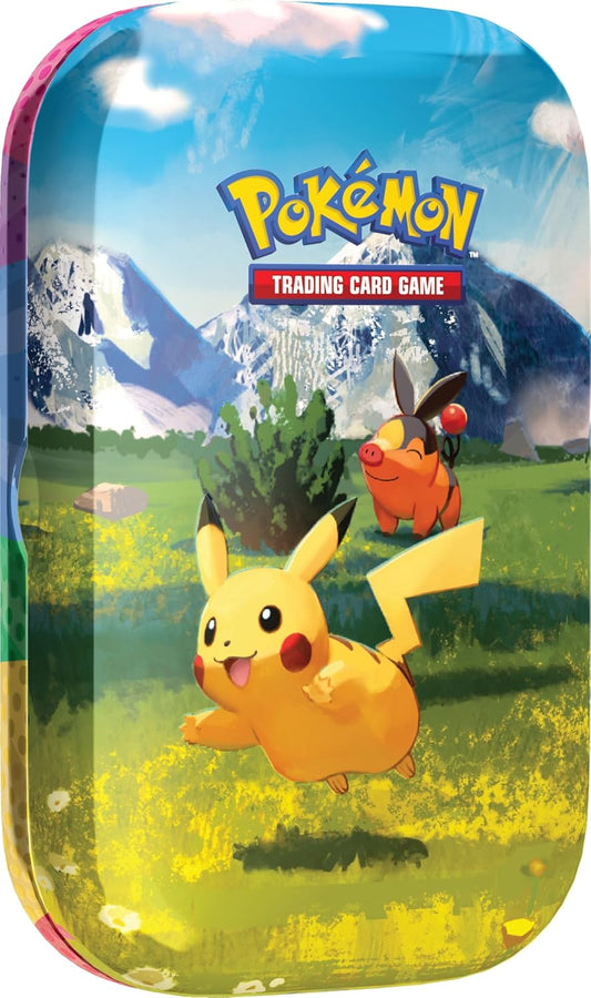 Pokemon TCG: Mega Evolution—Ascended Heroes Mini Tin: Pikachu & Tepig (1 Sticker Sheet, a Pokémon Art Card & 2 Booster Packs)