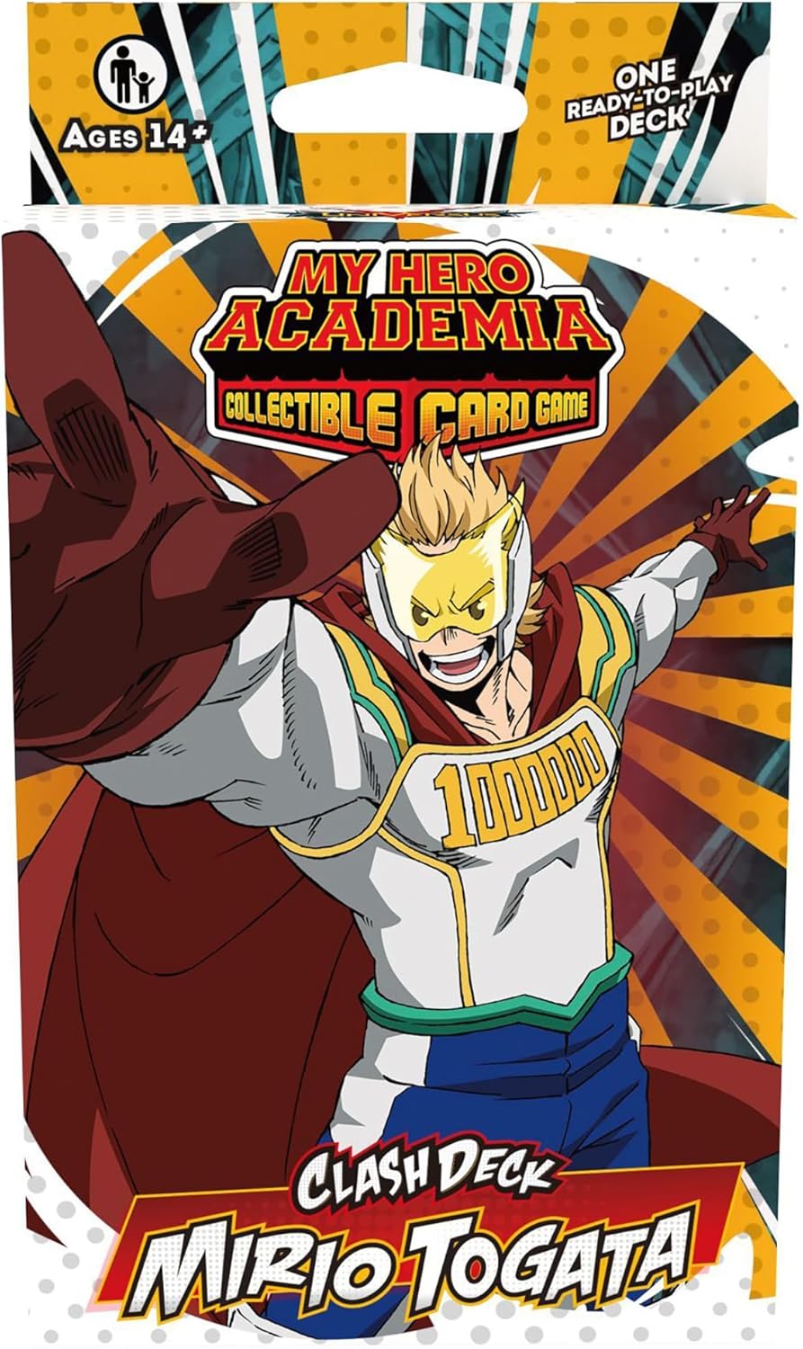 My Hero Academia Collectible Card Game Series 5: Clash Deck Mirio Togata - Ready to Play Out of The Box, 51 Card Deck & Playmat, MHA