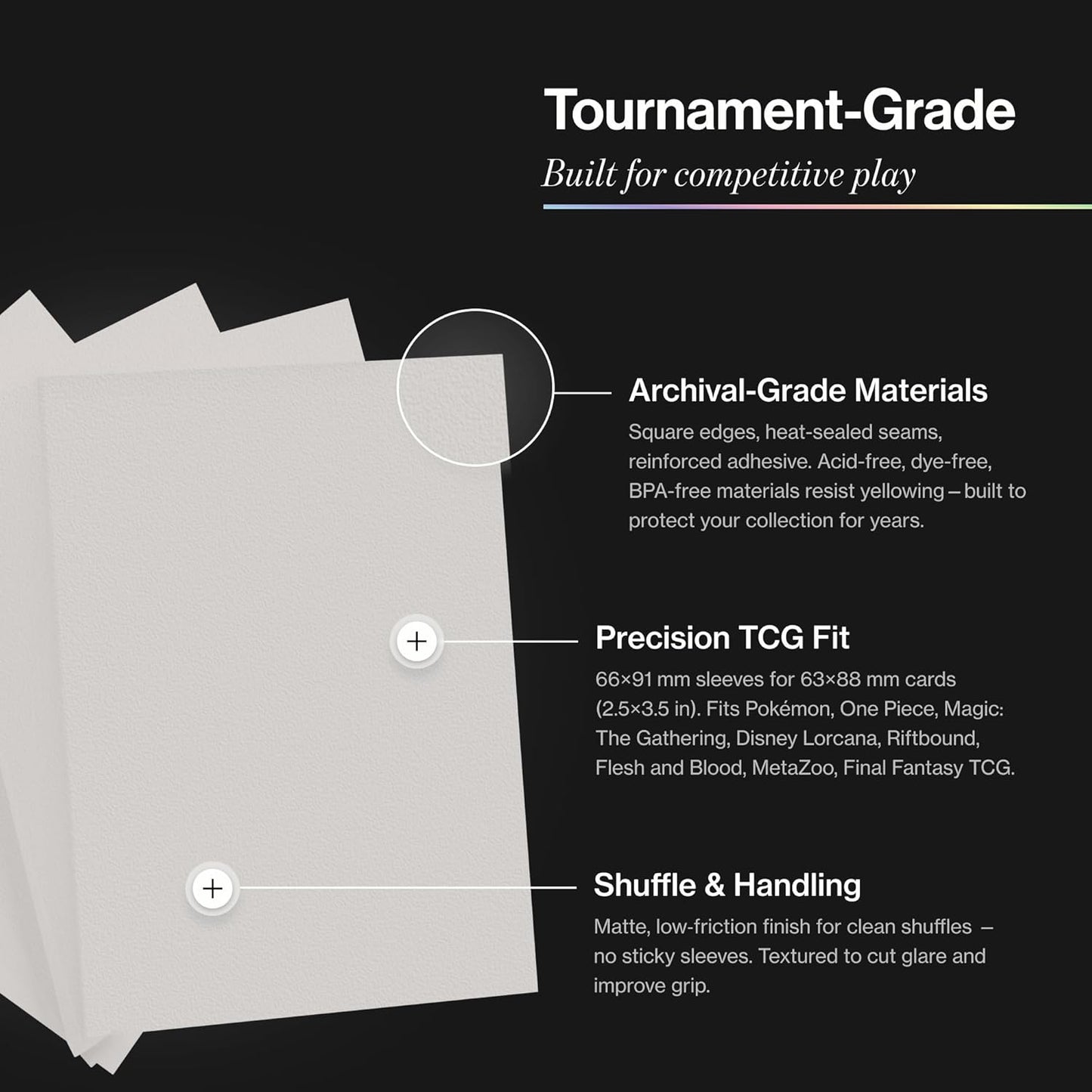 Curator™ Palette Sleeves: Parchment (White)