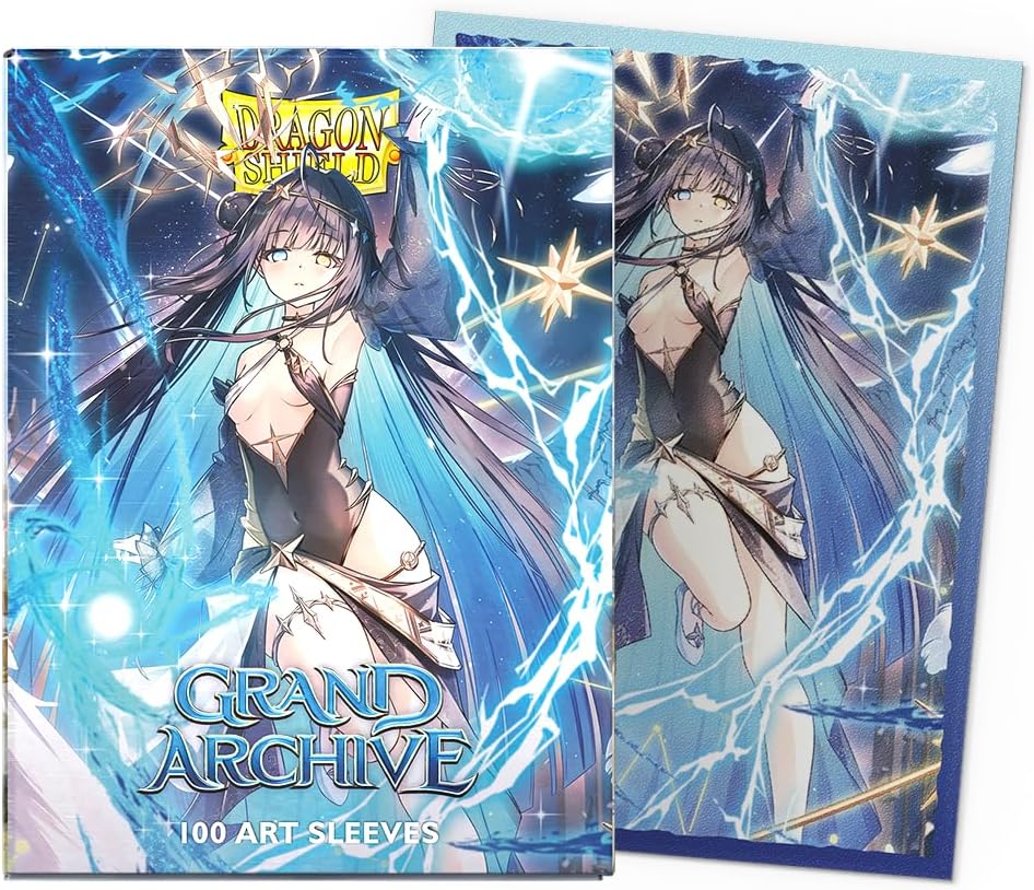 Dragon Shield | Grand Archive Matte Art Sleeves | 100 CT - Smooth & Tough Premium TCG Sleeves | Compatible with Pokemon, One Piece & Magic the Gathering | Raziel, Archangel of Libra