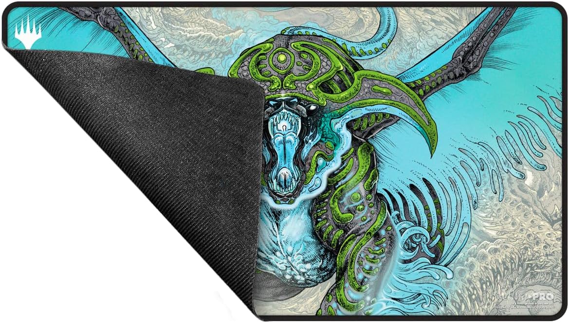 Ultra PRO - Tarkir Dragonstorm Ureni, The Song Unending Black Stitched Playmat for Magic: The Gathering | Gaming Table Mat, Card Game Accessory, TCG Playmat, Tabletop Gaming Mat