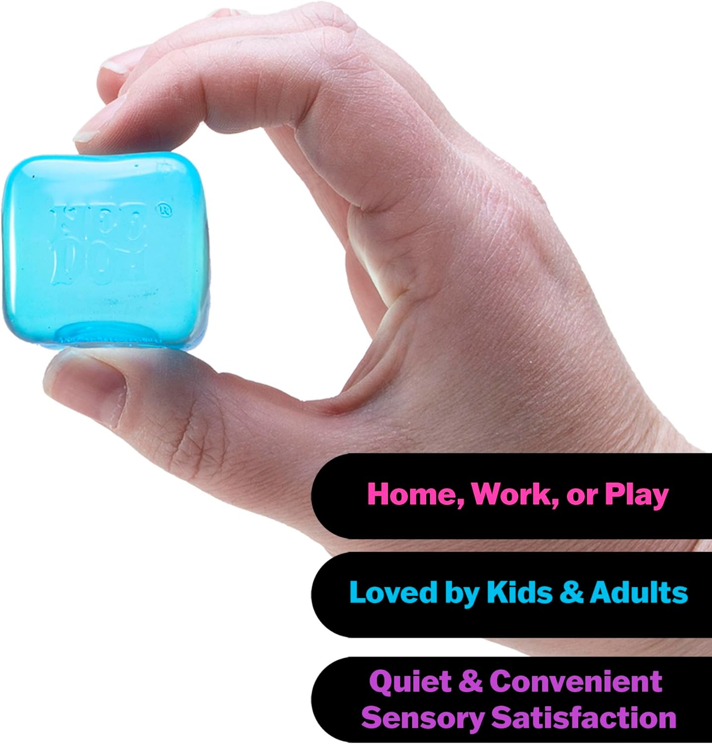 Schylling NeeDoh Nice Ice Baby - Sensory Squeeze Toy - Super Solid Squish - 1.25" Wide - Color May Vary