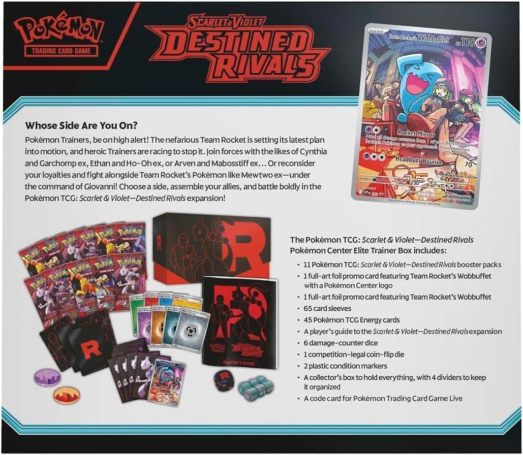 Pokemon TCG: Scarlet & Violet-Destined Rivals Pokemon Center Elite Trainer Box - 11 Packs, Promos