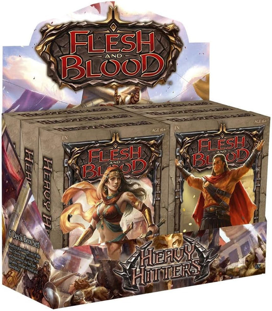 Legendary Story Studios Flesh and Blood CCG: Heavy Hitters Blitz Deck Display (All 6 Decks)