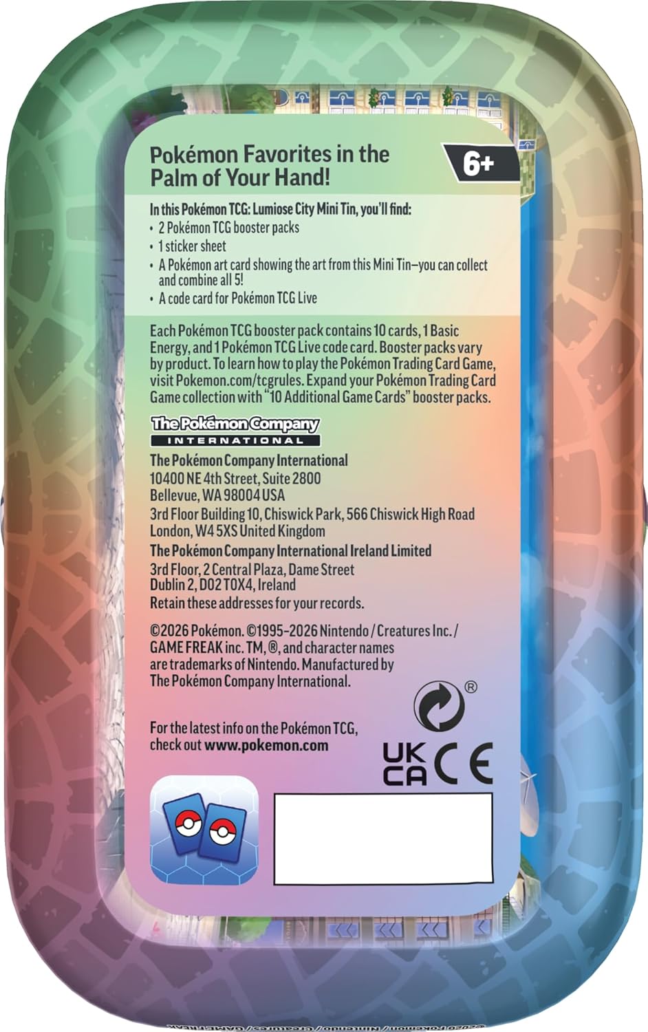 Pokemon TCG: Lumiose City Mini Tin (Salamence & Litleo)