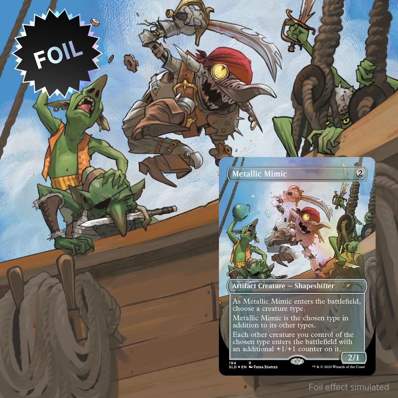 Magic TCG The Gathering Secret Lair Premium Foil: MTG All Natural Totally Refreshing Special Guest Fiona Staples