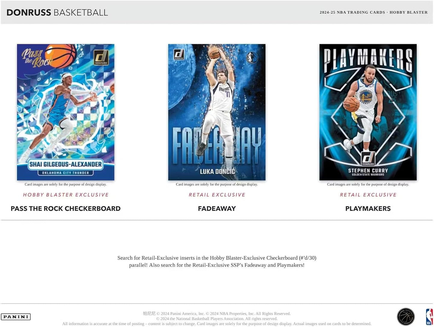 Panini 2024/25 Donruss Basketball 6-Pack Hobby Blaster Trading Card Box (Hobby Blaster Exclusive Optic Rated Rookies Preview Scope Inserts)