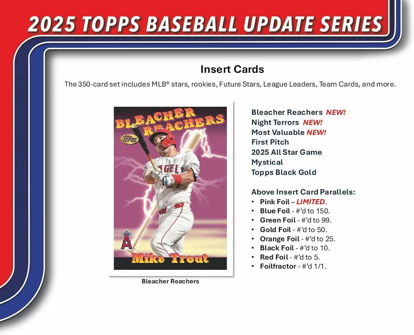 2025 Topps Update Series Baseball Hanger Trading Card Box (Find Hanger Exclusive Diamante Parallels!)