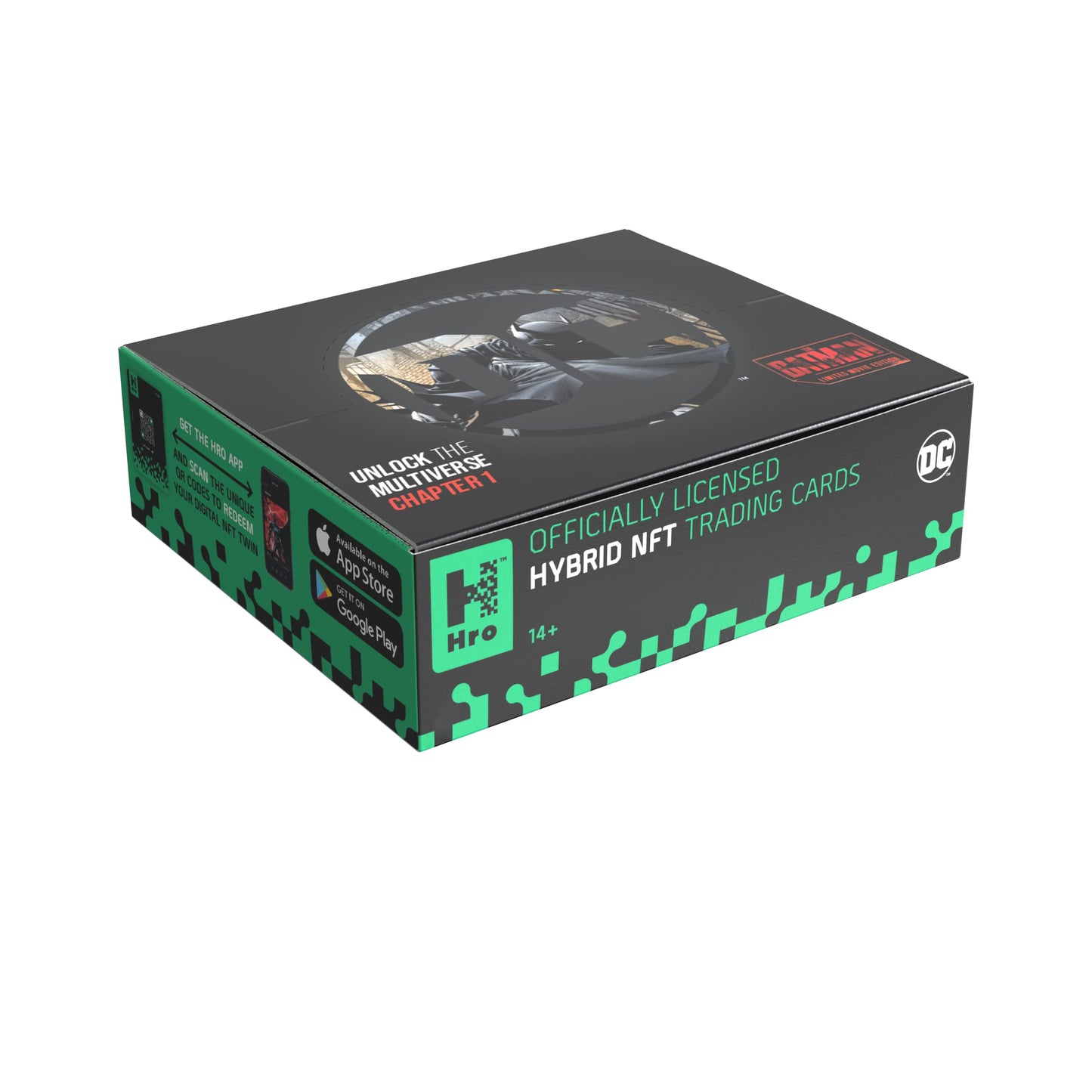 DC Unlock The Multiverse 24-Pack Mega Booster Box – Hro Hybrid NFT Trading Cards, 168 Cards, Black (10031949)