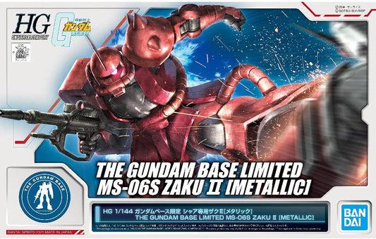 Bandai HG 1/144 Gundam Base Limited Char Exclusive Zaku II [Metallic] Starter Warrior Gundam