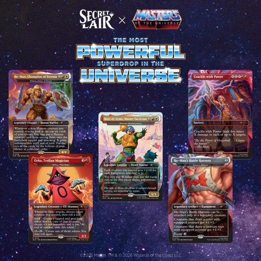 Magic: The Gathering Secret Lair x Masters of the Universe: By the Power of Grayskull!