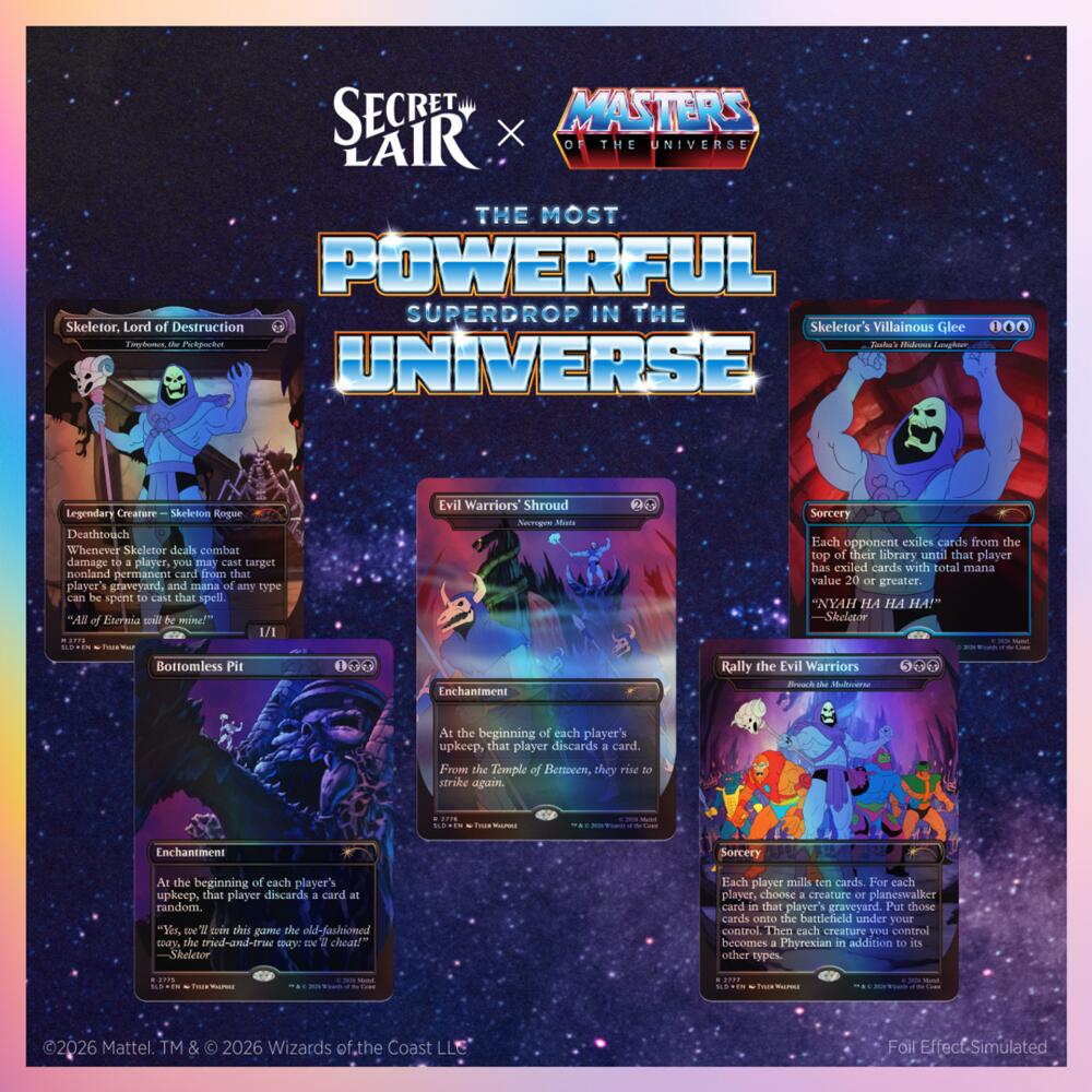 Magic: The Gathering Secret Lair x Masters of the Universe: Nyah-ha-ha! Foil Edition