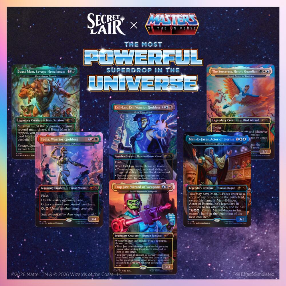 Magic: The Gathering Secret Lair x Masters of the Universe: Allies and Enemies of Eternia Foil Edition