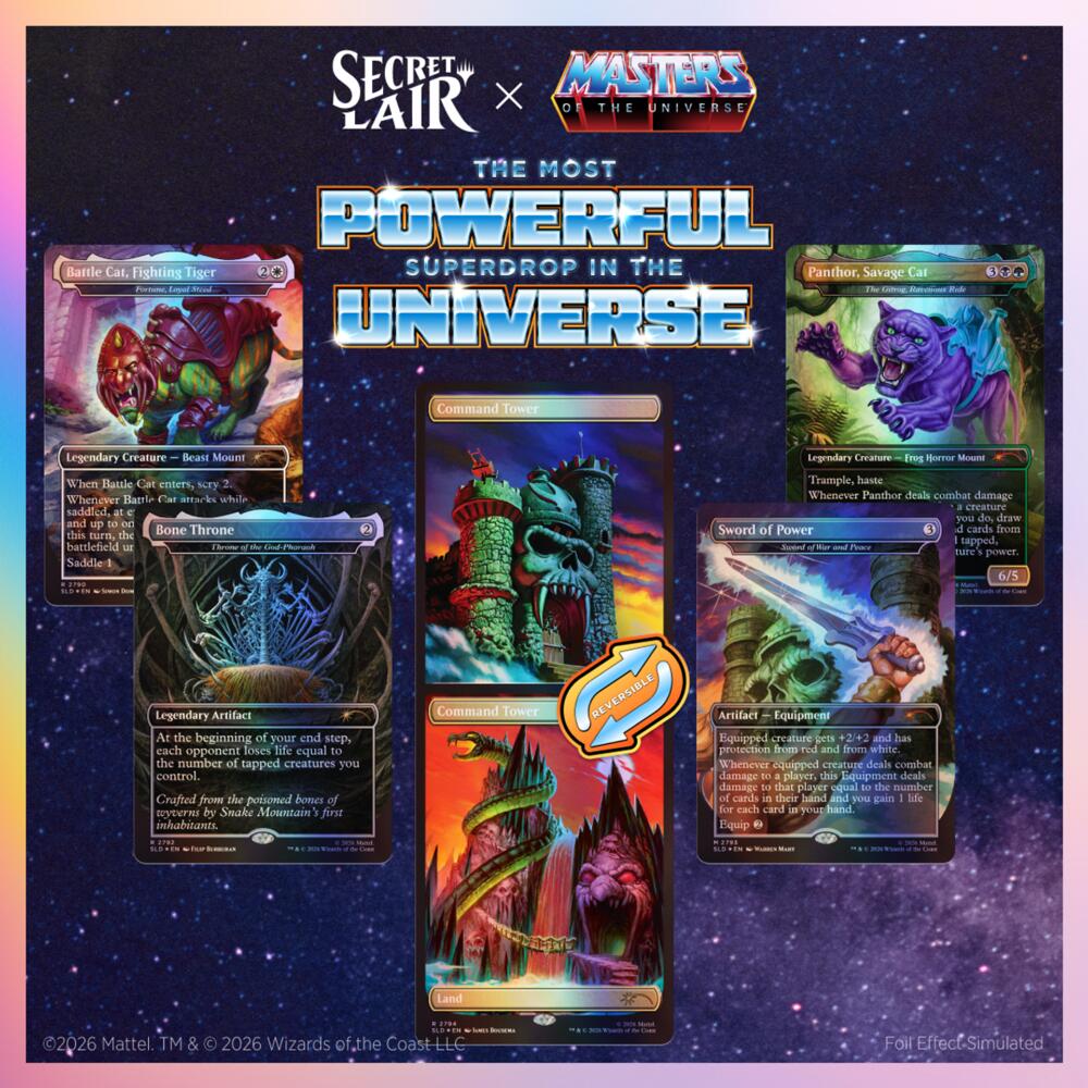 Magic: The Gathering Secret Lair x Masters of the Universe: Sold Separately Foil Edition