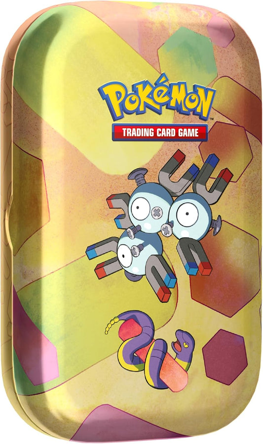 Pokémon TCG: Scarlet & Violet—151 Mini Tin – Magneton (2 Booster Packs, 1 Coin & 1 Art Card)