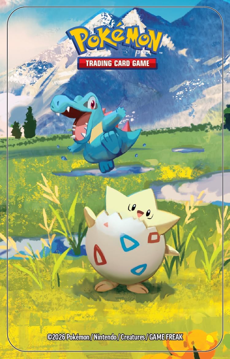 Pokemon TCG: Mega Evolution—Ascended Heroes Mini Tin: Togepi & Totodile (1 Sticker Sheet, a Pokémon Art Card & 2 Booster Packs)