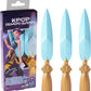 KPop Demon Hunters Nerf Zoey's Ghost Blades, 3 Nerf Foam Knife Toys Inspired by the Netflix Animation Film, Toys and Gifts for Children from 6 Years Old