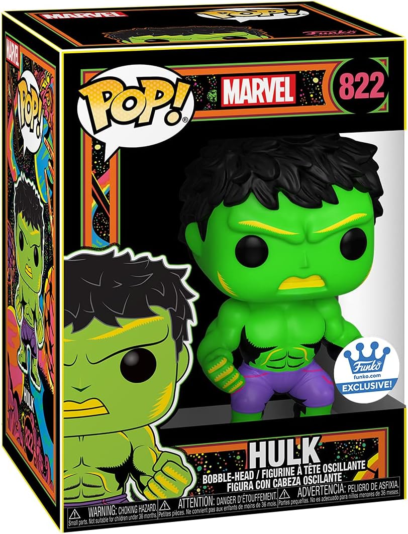 Funko POP! Marvel Avengers: Hulk Black Light Vinyl Figure – Shop Exclusive