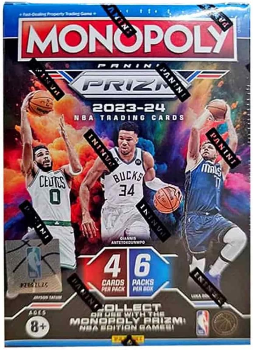 2023-24 Panini Prizm Monopoly Basketball 6-Pack Blaster Box (White Inserts)