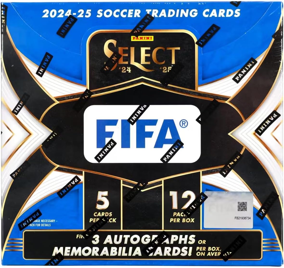 Panini 2024/25 Select FIFA Soccer Hobby Trading Card Box (3 Autographs or Memorabilia Cards Per Hobby Box)