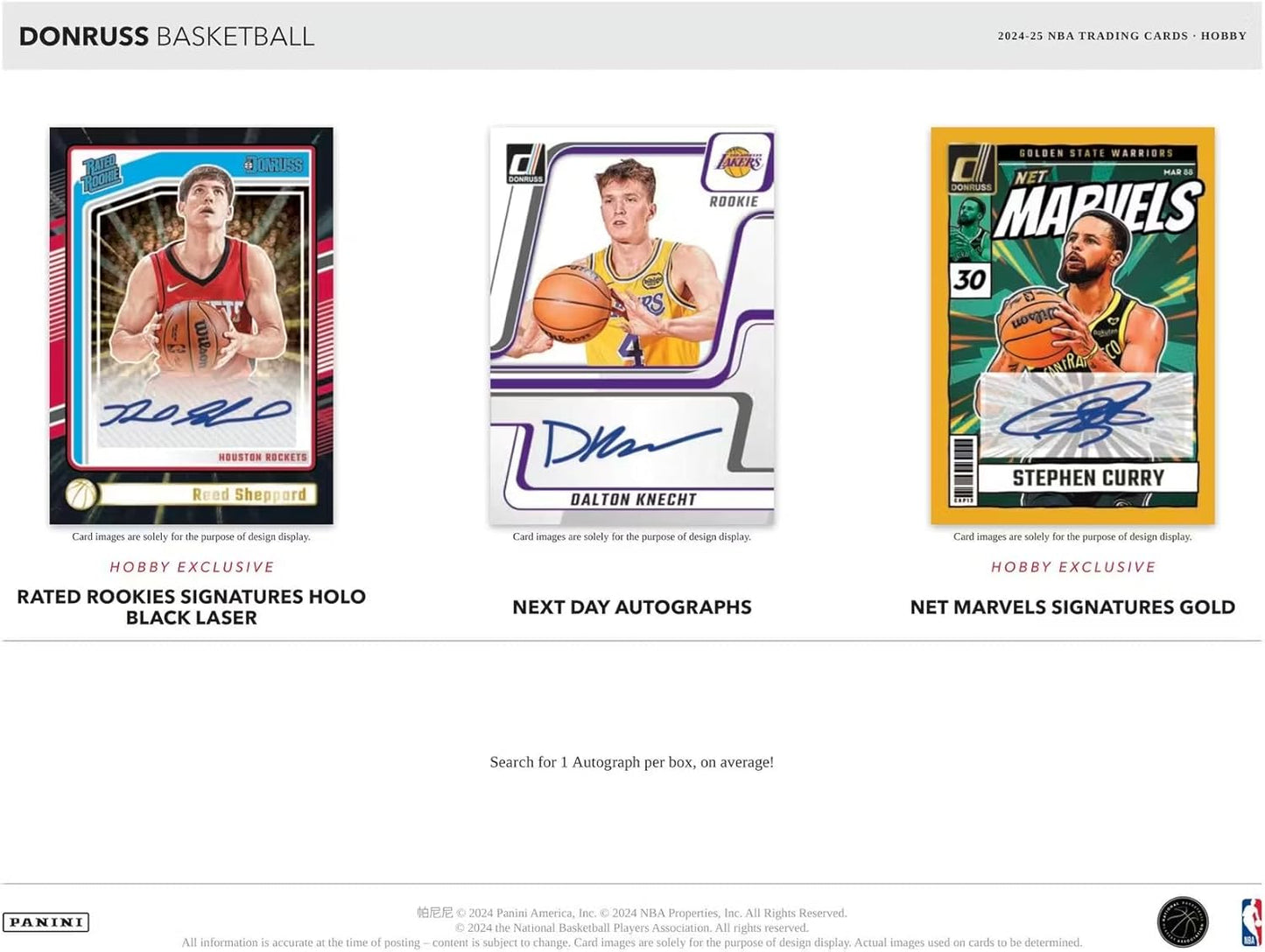 2024-25 Panini Donruss Basketball Hobby Box