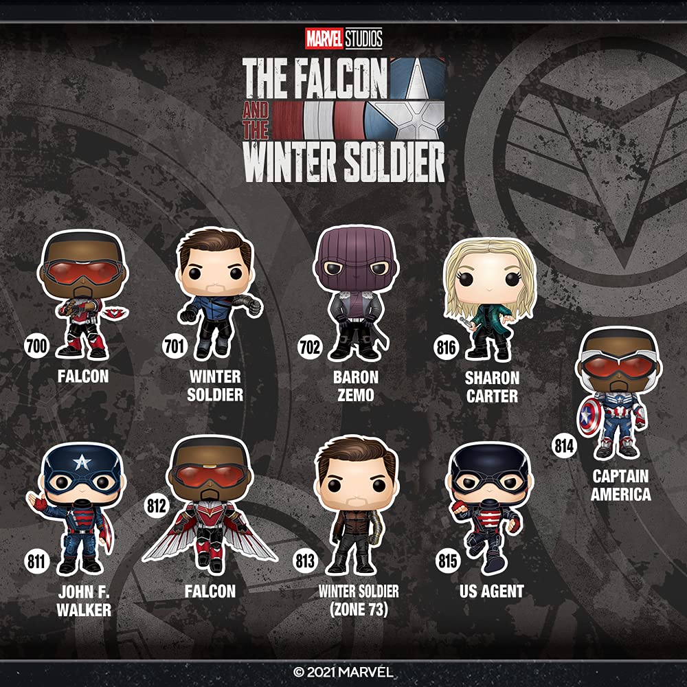 Funko Collectible Figure Pop! Marvel: Falcon and The Winter Soldier - Winter Soldier (Zone 73) Multicolor, 3.75 inches