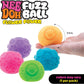 Schylling NeeDoh Fuzz Ball Flower Power - Sensory Toy with a Velvet Texture and Soft Cloud Squish - Pattern You Can See and Feel - Ages 3 and Up - Color May Vary