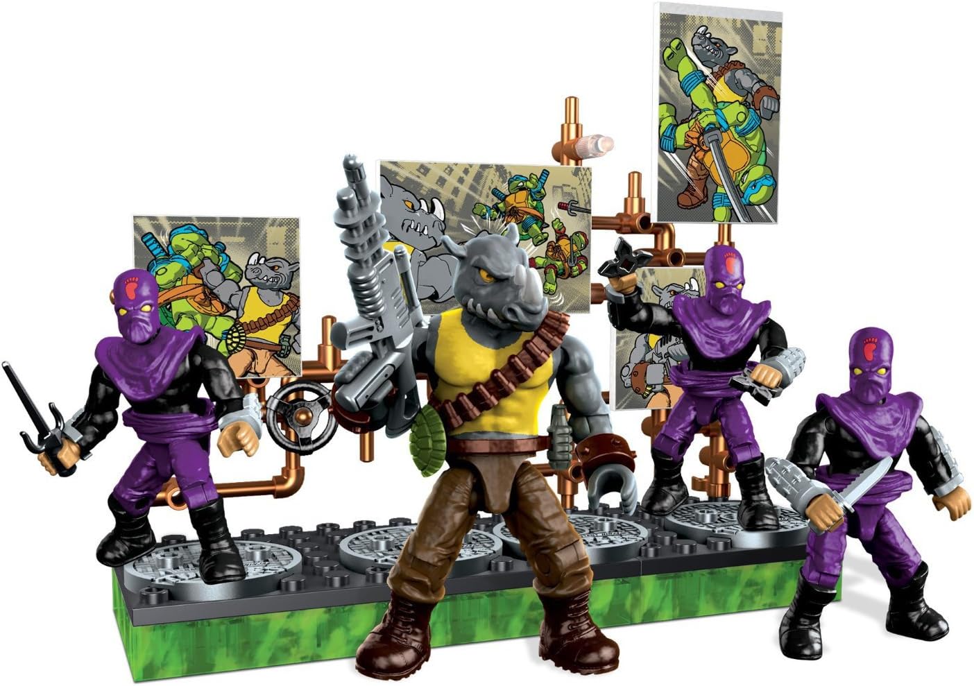 Mega Bloks TMNT Collectors Rocksteady Villain Pack