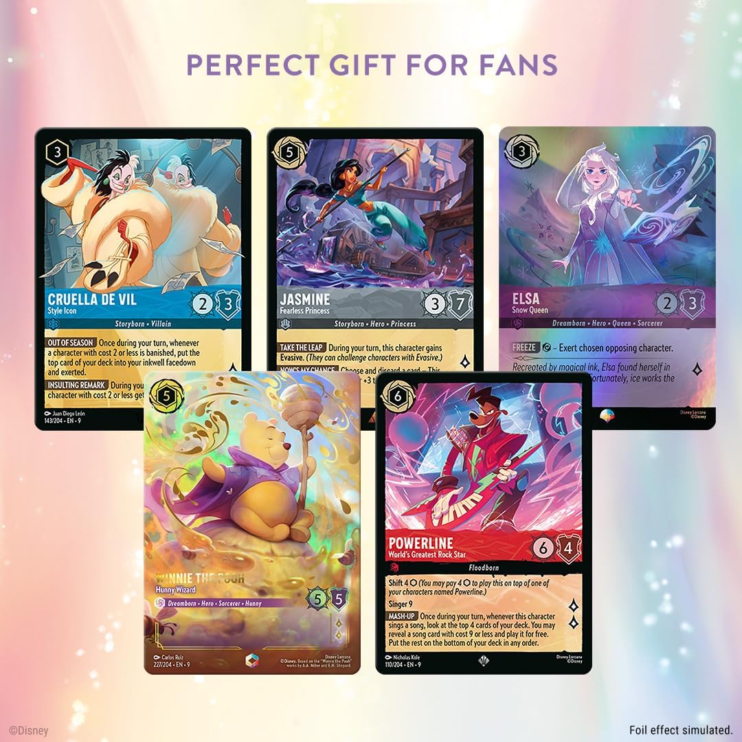 Ravensburger Disney Lorcana TCG: Fabled Single-Player Deck – Amber & Sapphire | Engaging Gameplay | Over 200 Original Disney Artworks | Ideal for Ages 8+