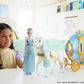 Mattel Disney Princess Cinderella’s Rolling Carriage with Gold Details & White Horse with Brushable Mane & Tail, Inspired by Disney Movie