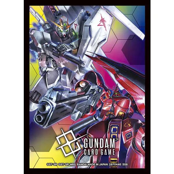 Bandai Gundam Card Game Official Card Sleeves 02 – Nu Gundam VS Sazabi – 70 Sleeves
