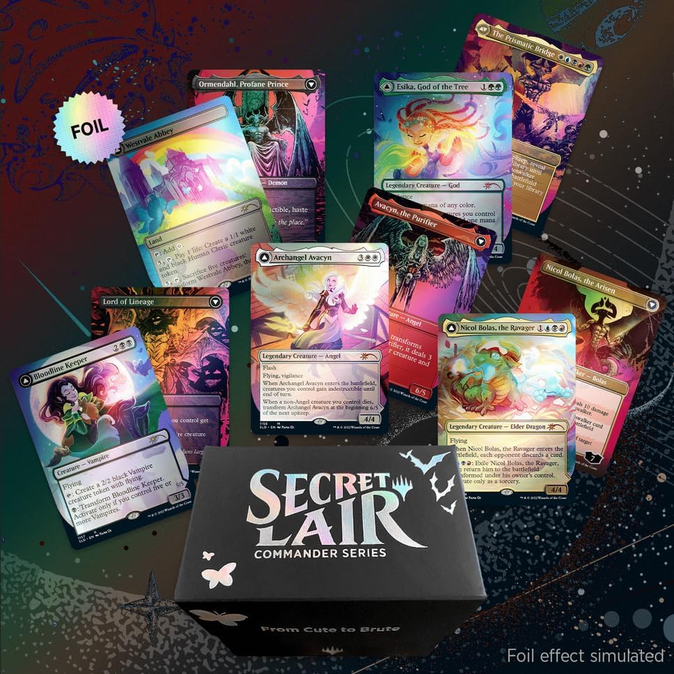 Magic the Gathering Secret Lair Commander Deck - From Cute to Brute (All Foil)