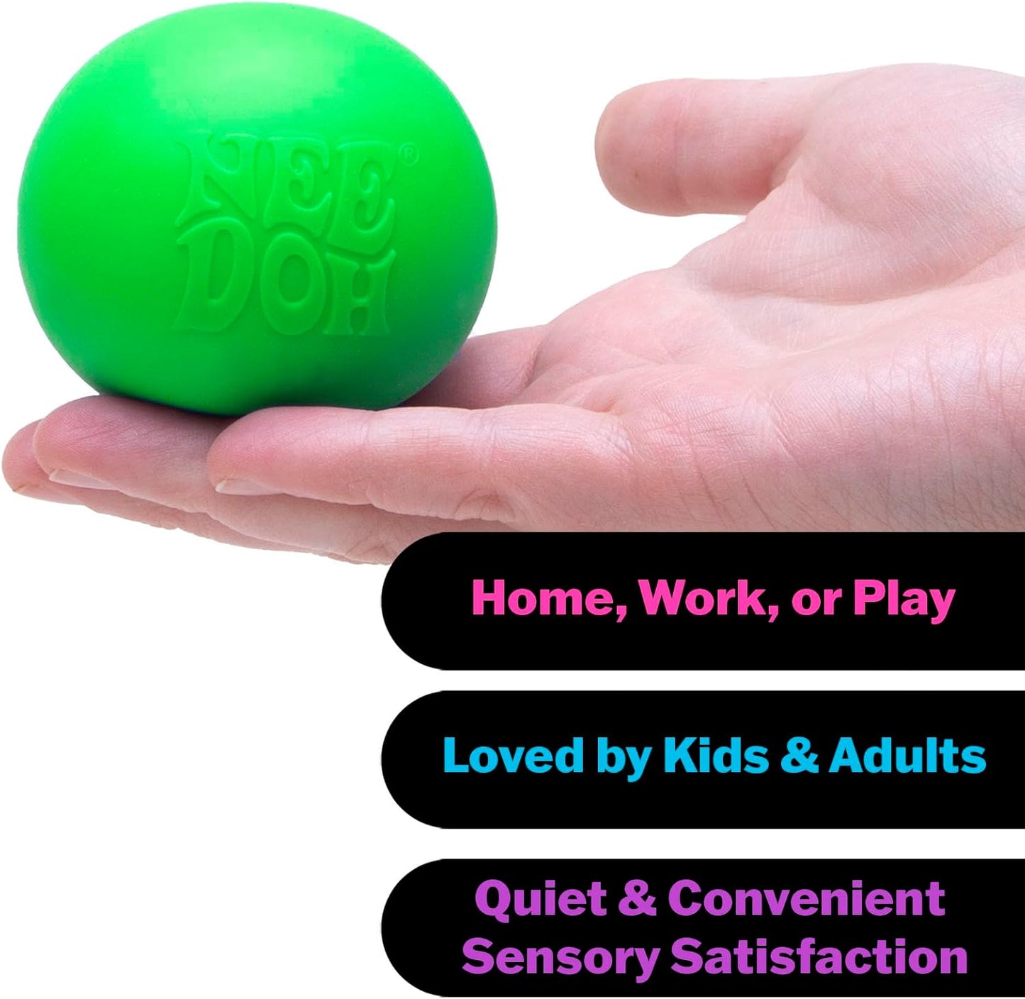 Schylling NeeDoh Original - Sensory Fidget Toy - Green - Ages 3 to Adult , 1 Count