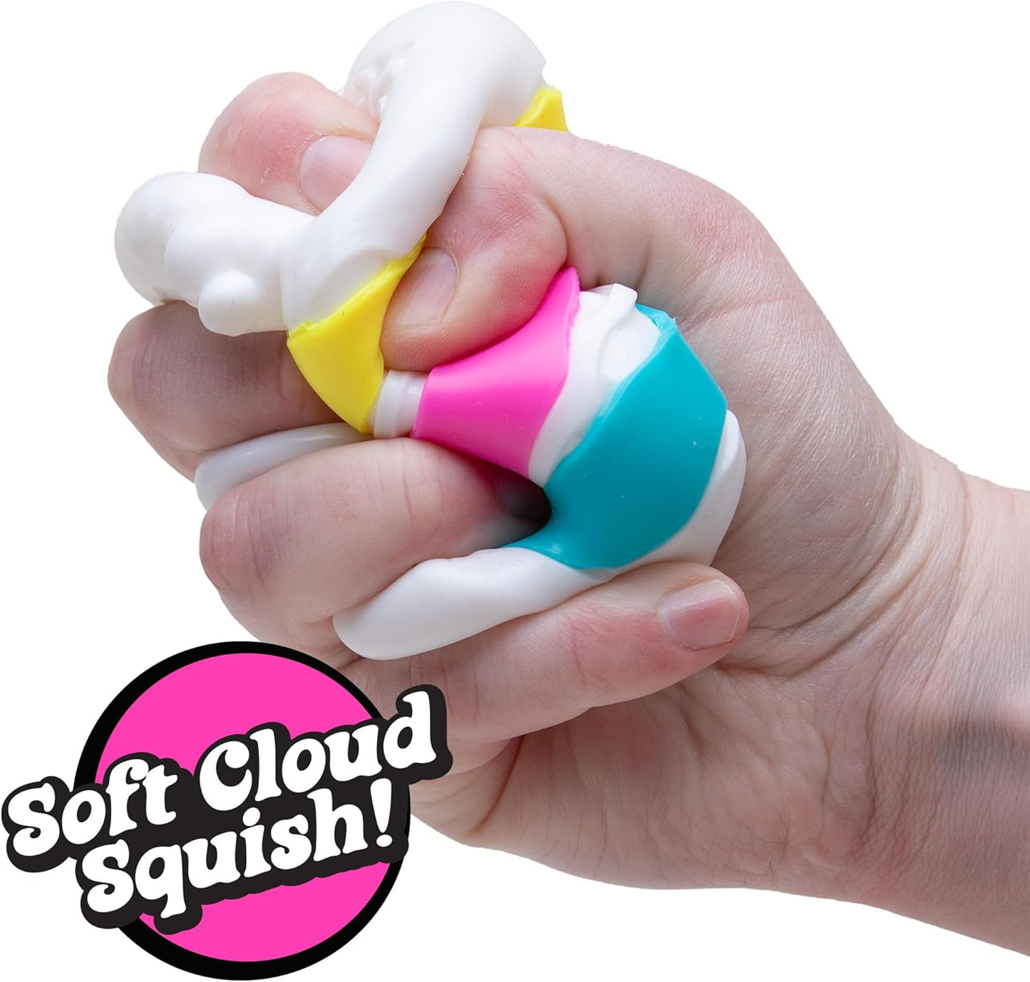Schylling Needoh Peace O Cake - Sensory Squeeze Toy - Colors May Vary