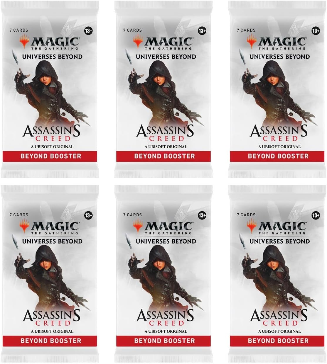 6 Packs MTG Beyond Booster Pack Lot Universes Beyond Assassins Creed