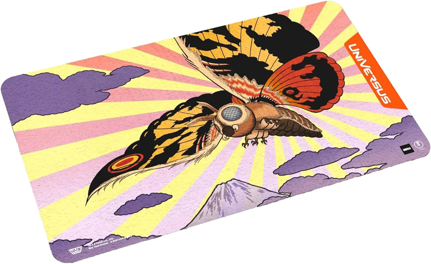 UniVersus Godzilla Challenger Series - Mothra Playmat - 24 x 14 Neoprene Mat, Tabletop Card Game Accessory, UVS Games, Officially Licensed