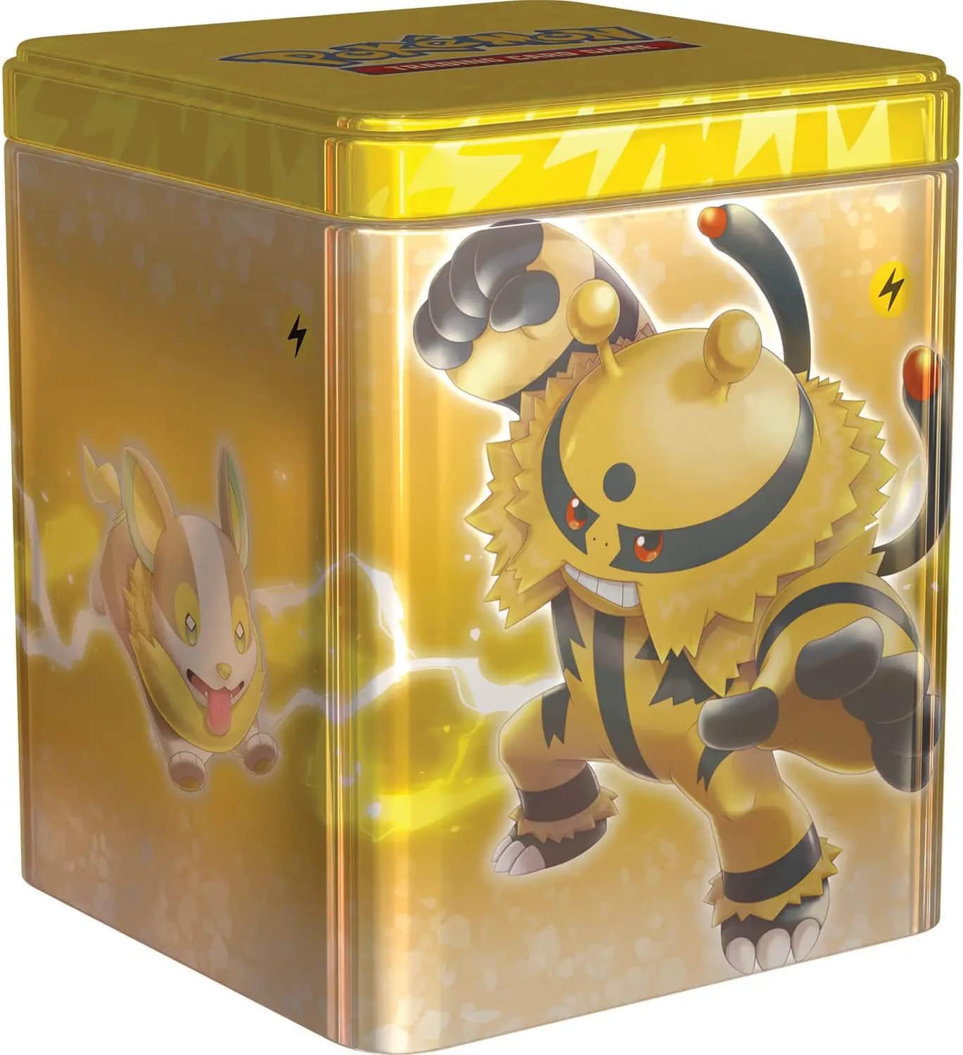 Pokemon TCG: Lightning Stacking Tin (3 Booster Packs & Coin)