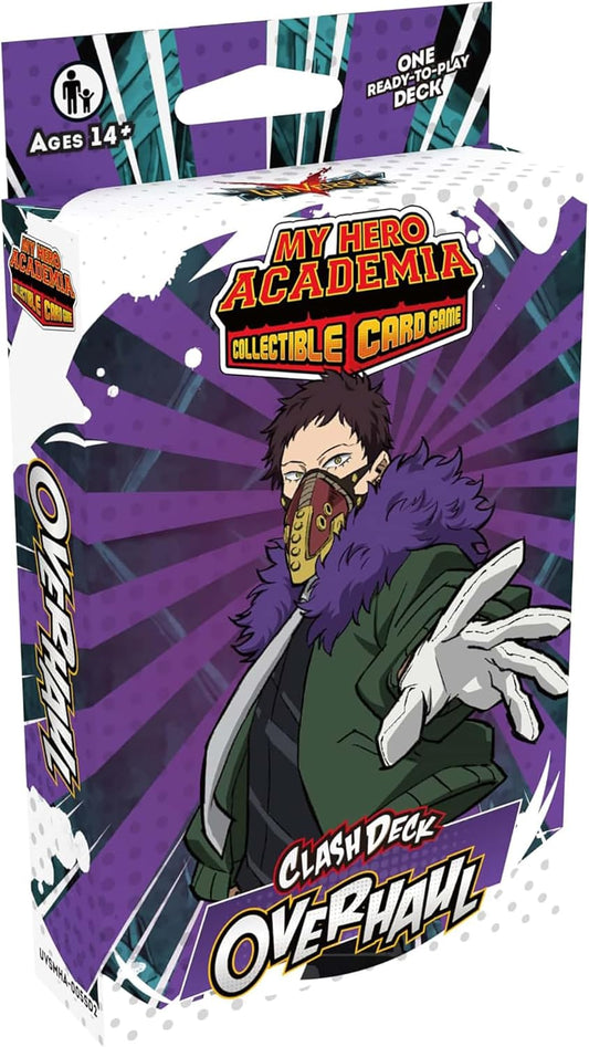 My Hero Academia Collectible Card Game Series 5: Clash Deck Overhaul - Ready to Play Out of The Box, 51 Card Deck & Playmat, MHA