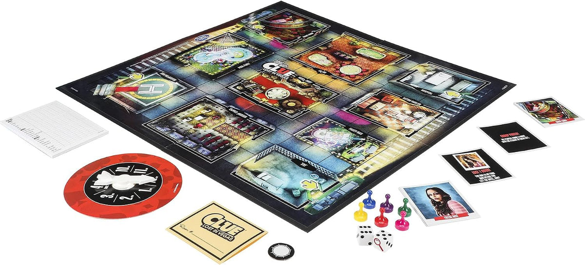 Hasbro Gaming Clue: What Happened Last Night? Lost in Vegas Board Game, Adult Mystery Party Game, 2-6 Players