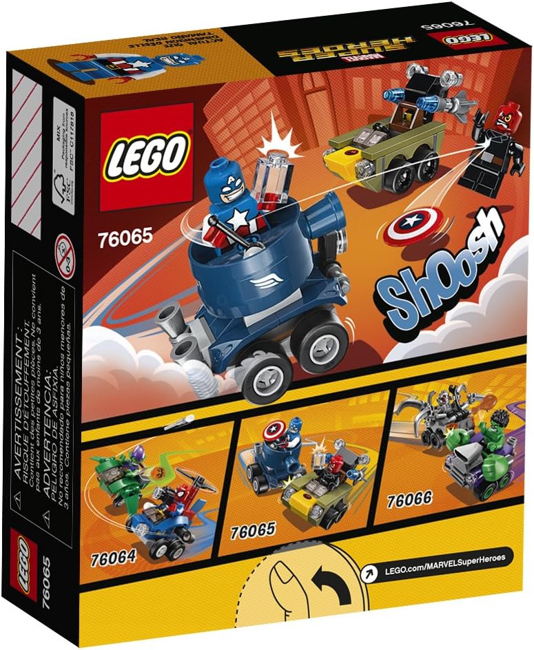 LEGO Super Heroes Mighty Micros: Captain America vs Red Skull 76065 Building Kit (95 Piece)