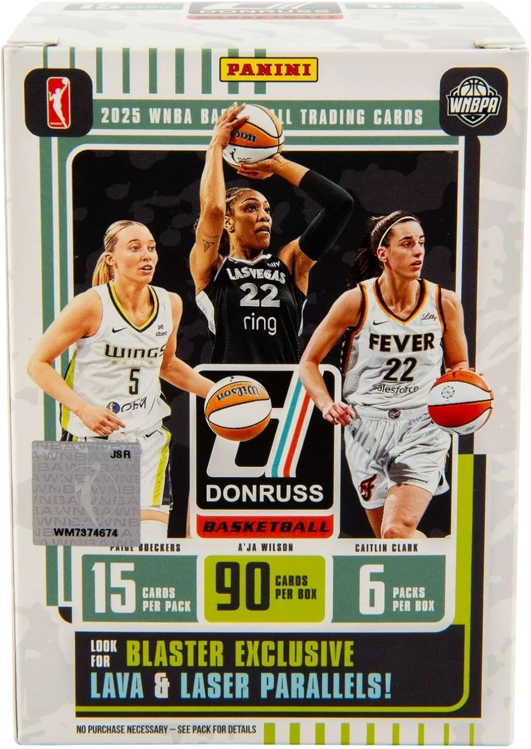 2024–25 Panini Donruss WNBA Basketball Blaster Box – Official Trading Cards – Includes Rookie Cards, Inserts & Parallels
