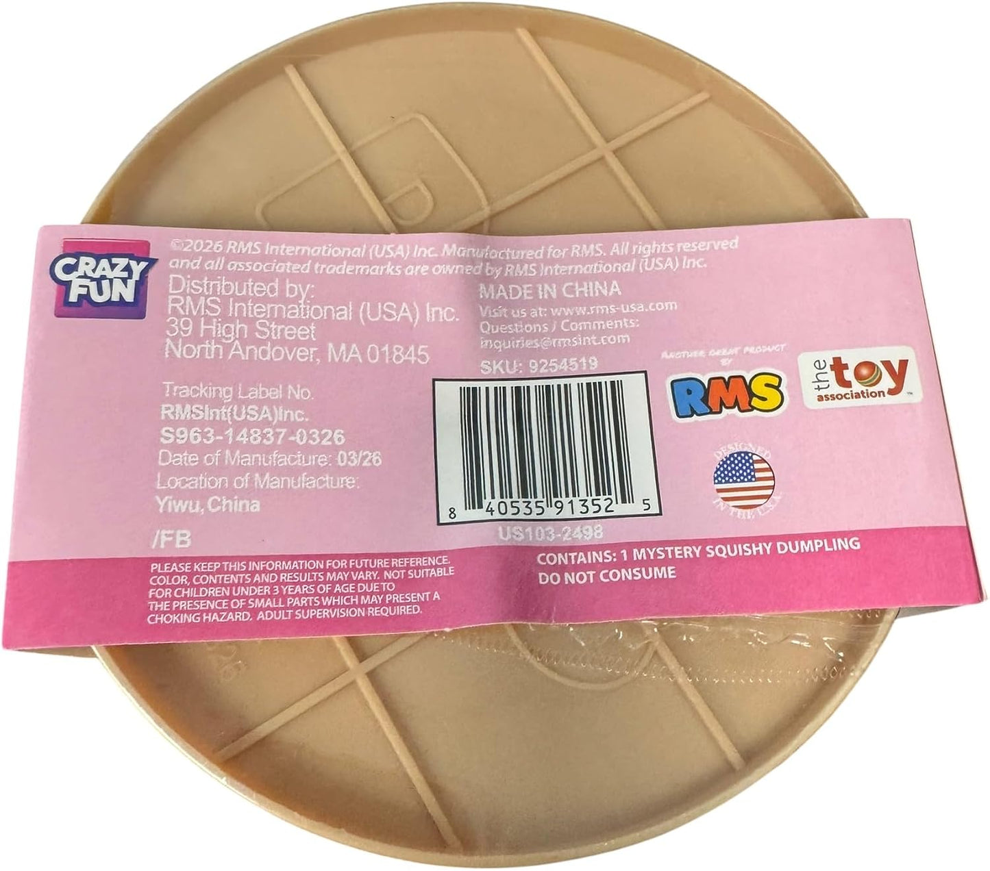 RMS Crazy Fun Mystery Dumpling Pork Bun Edition 3.5 inch