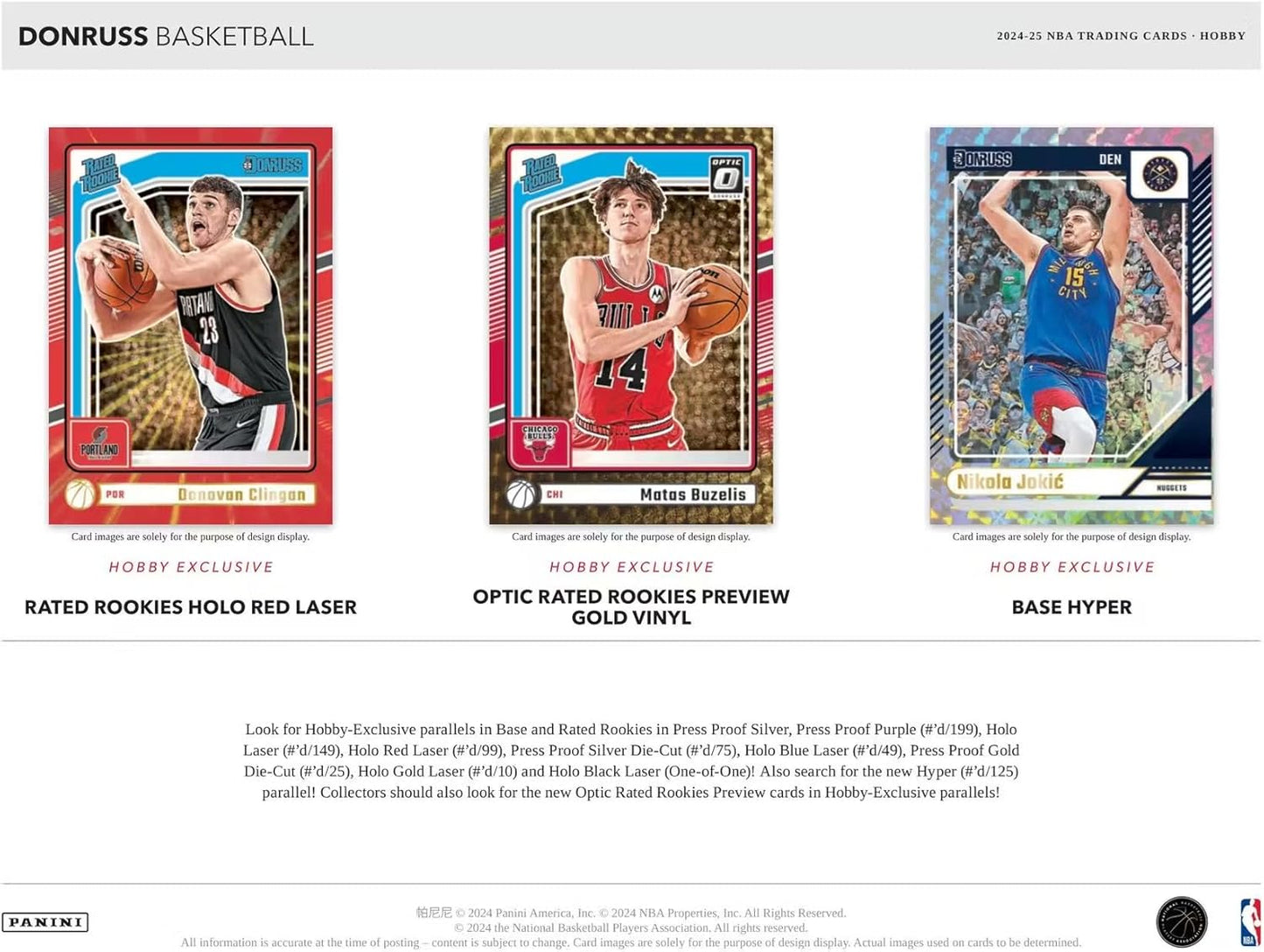 2024-25 Panini Donruss Basketball Hobby Box