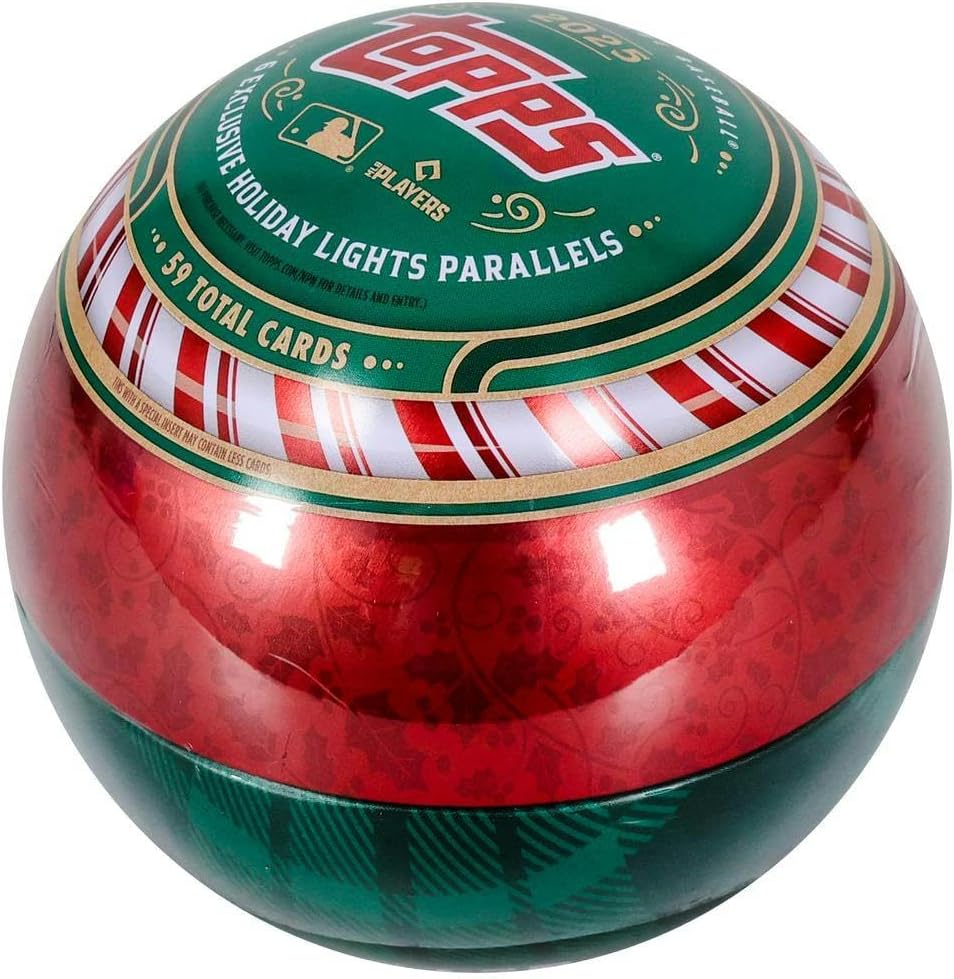 2025 Topps MLB Holiday Baseball Trading Card Tin