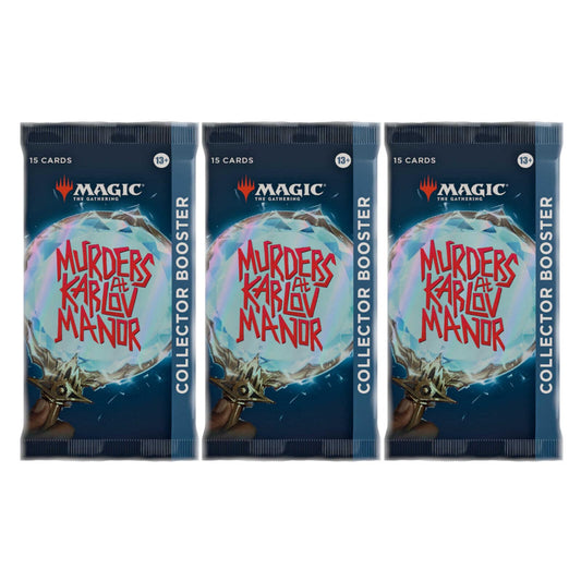 MAGIC THE GATHERING: MURDERS AT KARLOV MANOR COLLECTOR BOOSTER PACK (3 PACKS)