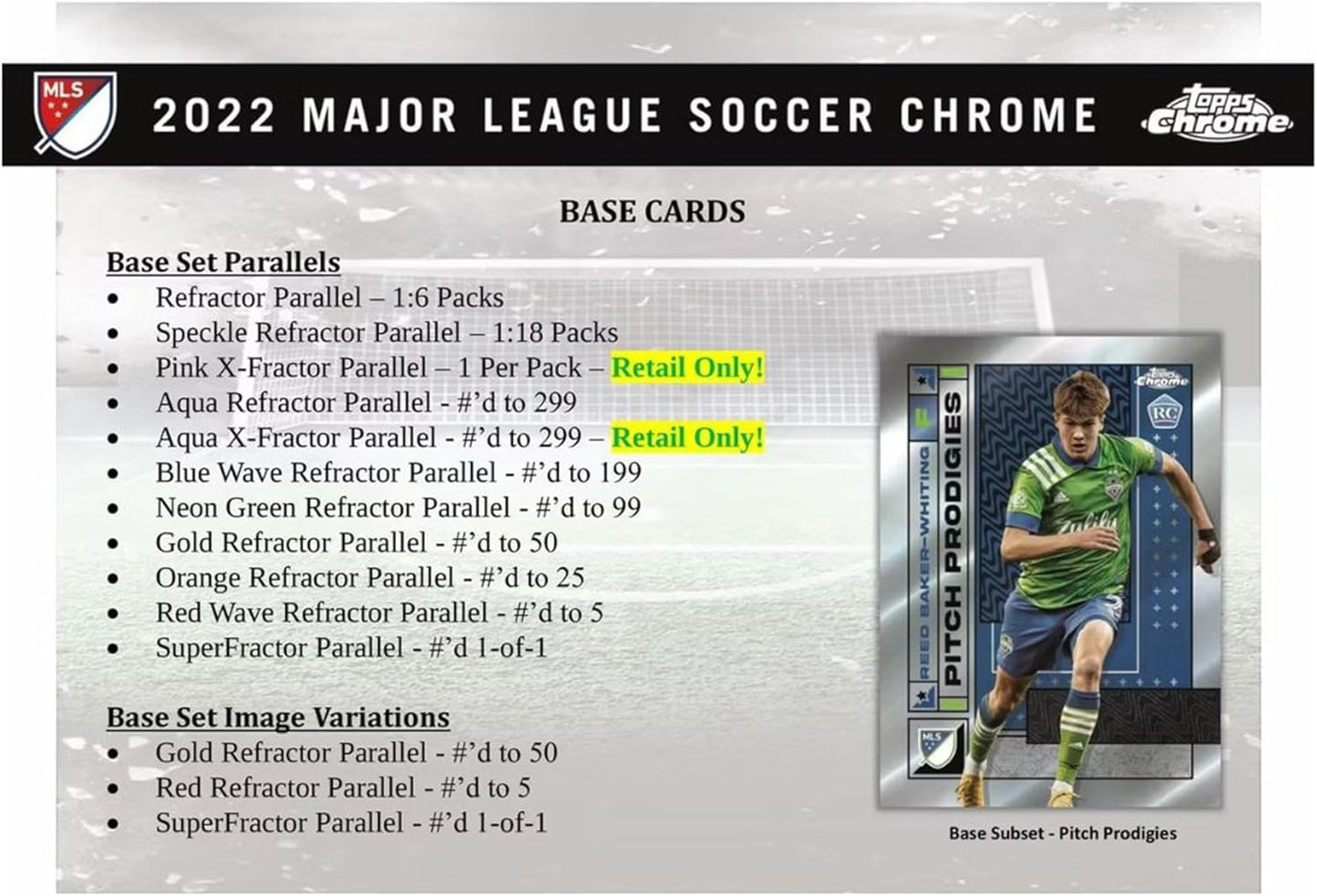 2022 Topps Chrome Major League Soccer Value Blaster Box