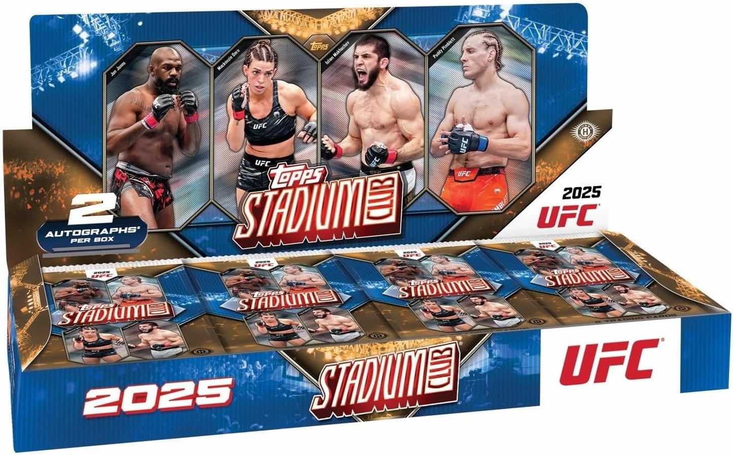 UFC Topps 2025 Stadium Club Trading Card HOBBY Box [16 Packs]